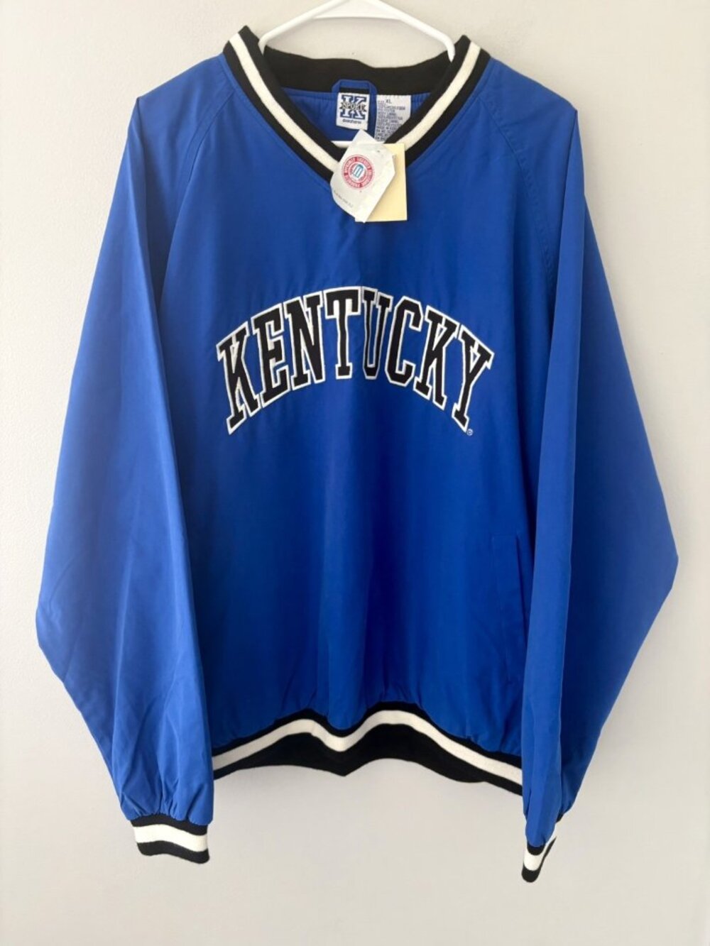 NWT Size XL Vintage Kentucky Wildcats Pullover Microfiber Windbreaker Jacket KU